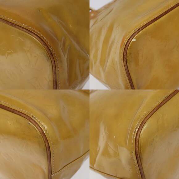 LOUIS VUITTON Monogram Vernis Houston Hand Bag Beige M91004 - Picture 10 of 13